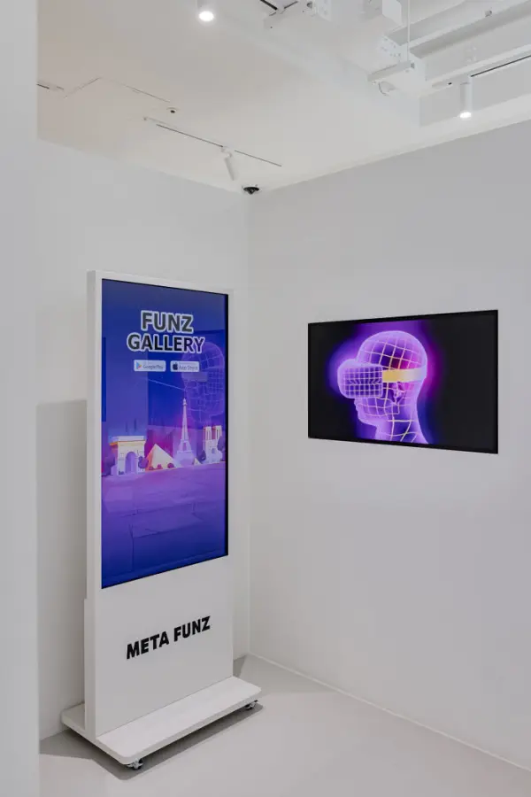 메타버스 감성 미니멀 NFT 갤러리 공간